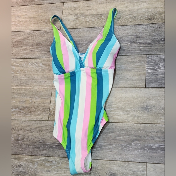 torrid Other - Torrid Multicolor Striped One Piece Swimsuit Size 1X